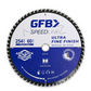 GFB 254mm x 60T Ultra Fine Finish Circular Saw Blade, 25.4mm Bore & Bushing