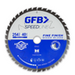 GFB 254mm x 40T Fine Finish Circular Saw Blade, 30mm Bore & Bushings