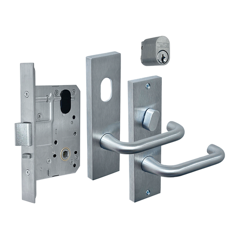 ML6000 Entrance Mortice Lock Kit - Lock, Furniture & Cylinder SCP