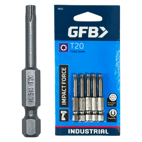 GFB Power Impact Bit Torx T20 x 50mm (Card/5)