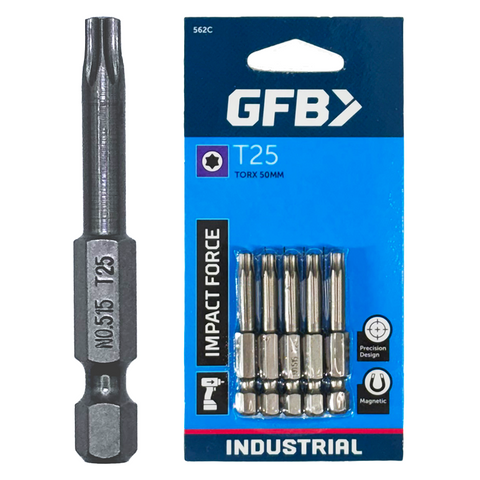 GFB Power Impact Bit Torx T25 x 50mm (Card/5)