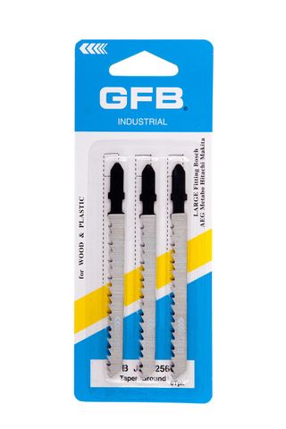 GFB Jigsaw Blade T-Shank 74 x 6TPI Taper Ground - Wood (Card/3)