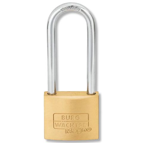BURG 'Magno' 40/65mm L/SHACKLE PADLOCK - CARDED (KD)