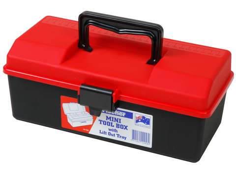 Fischer Mini Tool Box No Tray (Black/Red)