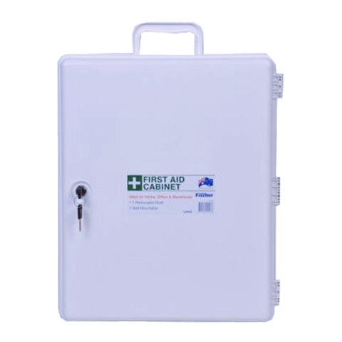 Fischer Large First Aid Cabinet Lockable (White Door & Base)