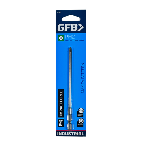 GFB Power Impact Bit Slim-Point Phillips PH2 x 132mm