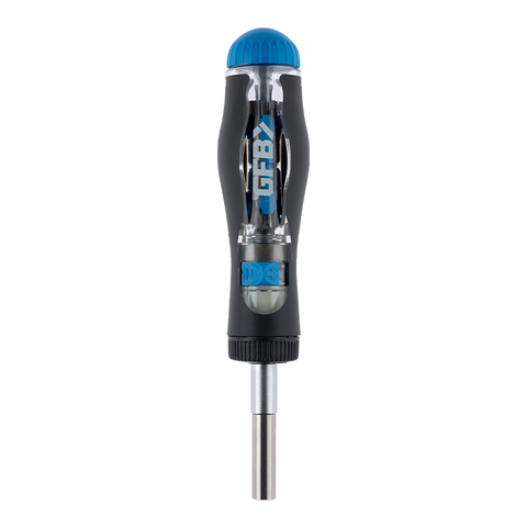 GFB Ratchet Screwdriver 125mm Extendable Shaft W/ 12 Insert Bits