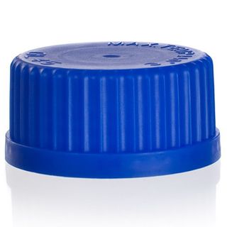 Cap Screw PP GL32 Blue - For Reagent Bottle - Max Temp 140c