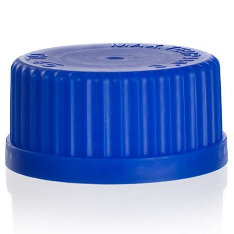 Cap Screw PP GL32 Blue - For Reagent Bottle - Max Temp 140c