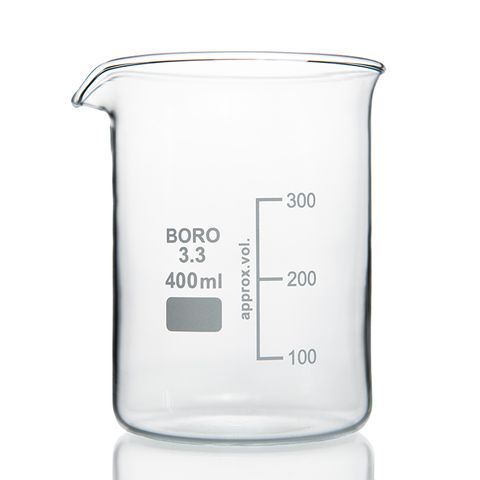 Beaker Low Form Boro 400mL LabCo
