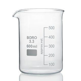 Beaker Low Form Boro 600mL LabCo