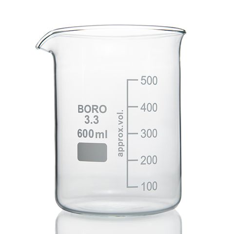 Beaker Low Form Boro 600mL LabCo