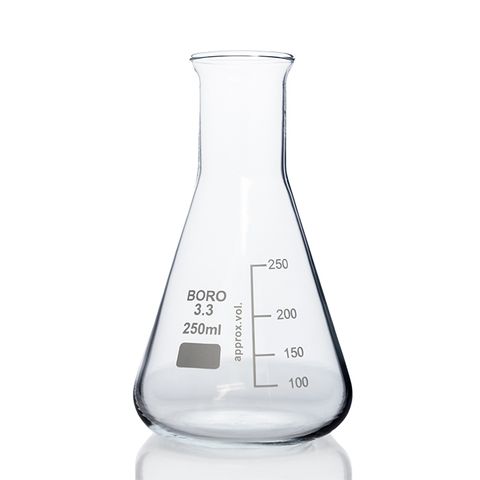 Flask Erlenmeyer Boro N/N 250mL LabCo - Narrow Neck - Neck ID: 30mm