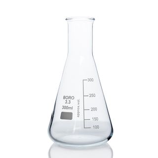 Flask Erlenmeyer Boro N/N 300mL LabCo - Narrow Neck - Neck ID: 27mm