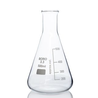 Flask Erlenmeyer Boro N/N 500mL LabCo - Narrow Neck - Neck ID: 30mm