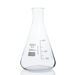 Flask Erlenmeyer Boro N/N 2,000mL LabCo - Narrow Neck - Neck ID: 47mm