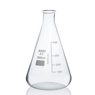 Flask Erlenmeyer Boro N/N 3,000mL LabCo - Narrow Neck - Neck ID: 41mm