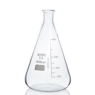 Flask Erlenmeyer Boro N/N 5,000mL LabCo - Narrow Neck - Neck ID: 41mm