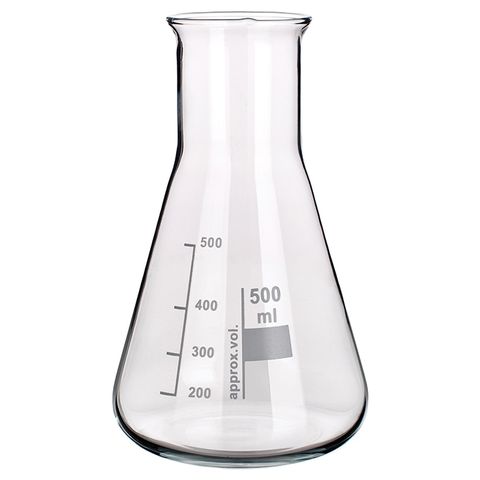 Flask Erlenmeyer Boro W/N 50mL LabCo - Wide Neck - Neck ID: 28mm