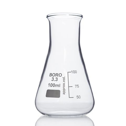 Flask Erlenmeyer Boro W/N 100mL LabCo - Wide Neck - Neck ID: 30mm