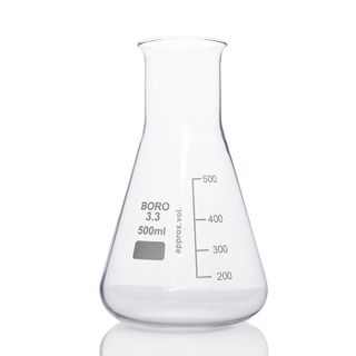 Flask Erlenmeyer Boro W/N 500mL LabCo - Wide Neck - Neck ID: 47mm