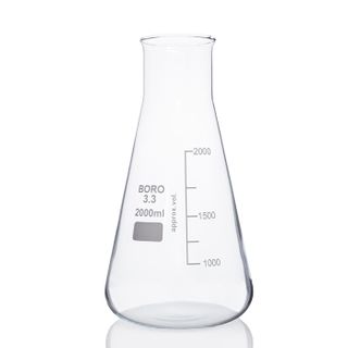 Flask Erlenmeyer Boro W/N 2,000mL LabCo - Wide Neck - Neck ID: 67mm