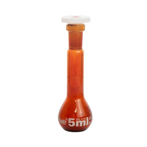Flask Volumetric Amber 5mL