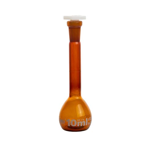 Flask Volumetric Amber 10mL