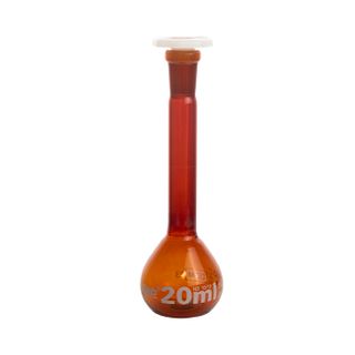 Flask Volumetric Amber 20mL