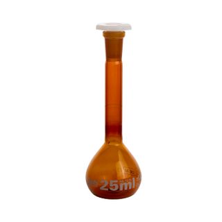 Flask Volumetric Amber 25mL