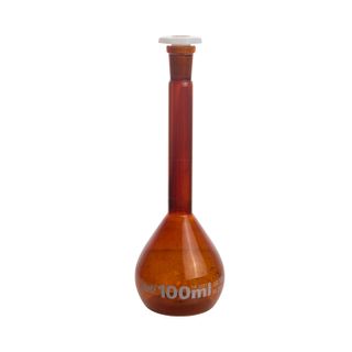 Flask Volumetric Amber 100mL