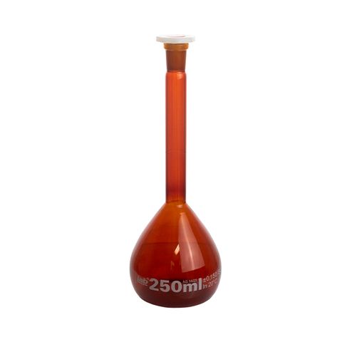 Flask Volumetric Amber 250mL