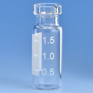 Vial 2mL Clear 12x32mm With Writing Patch - Crimp Cap 11mm sold separately