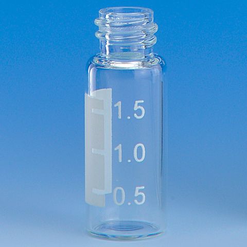Vial Chromatography 2mL Clear Screw Cap 8-425 - With Writing Patch
