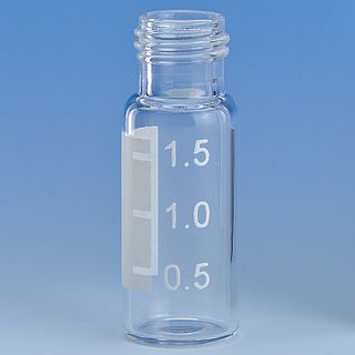 Vial Chromatography 2mL Clear Screw Cap 9mm - With Writing Patch
