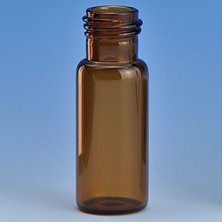Vial Chromatography 2mL Amber Screw Cap 9mm