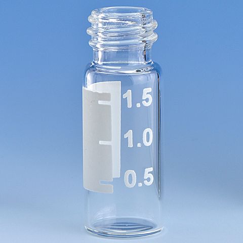 Vial Chromatography 2mL Clear Screw Cap 10-425 - With Writing Patch