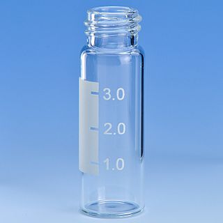 Vial Chromatography 4mL Clear Screw Cap 13-425 - With Writing Patch