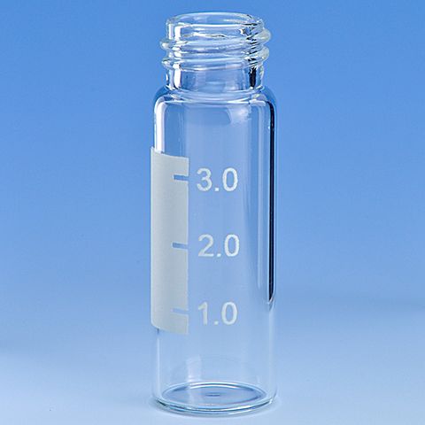 Vial Chromatography 4mL Clear Screw Cap 13-425 - With Writing Patch