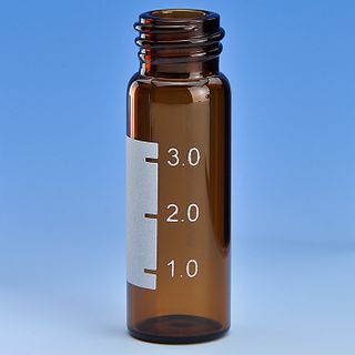 Vial Chromatography 4mL Amber Screw Cap 13-425 - With Writing Patch