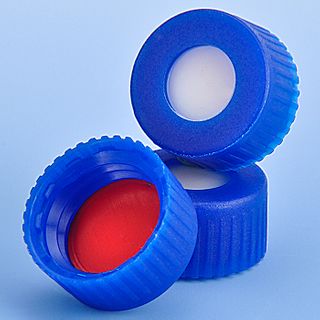 Cap Screw 9mm PTFE/Silicone Lined - Blue - PP