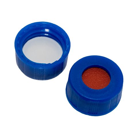 Cap Screw 9mm PTFE/Silicone Lined - Blue - PP