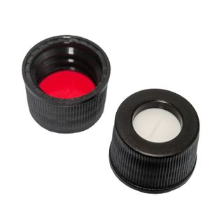 Cap Screw 10-425 PTFE/Silicone Slit Lined - Black - PP