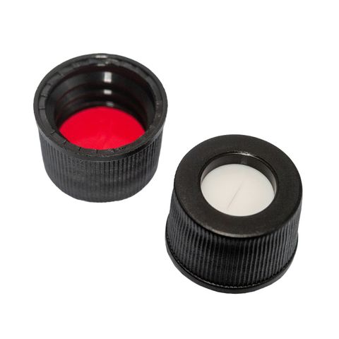 Cap Screw 10-425 PTFE/Silicone Slit Lined - Black - PP