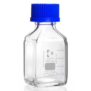 Bottle Reagent Boro Square 100mL DURAN