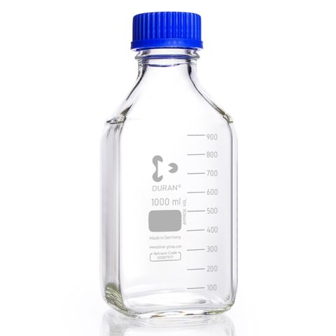 Bottle Reagent Boro Square 1,000mL DURAN