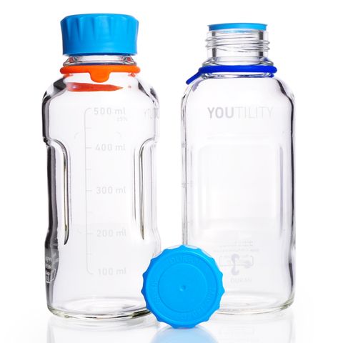 Bottle Youtility Clear Glass 500mL