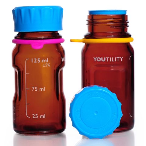 Bottle Youtility Amber Glass 125mL