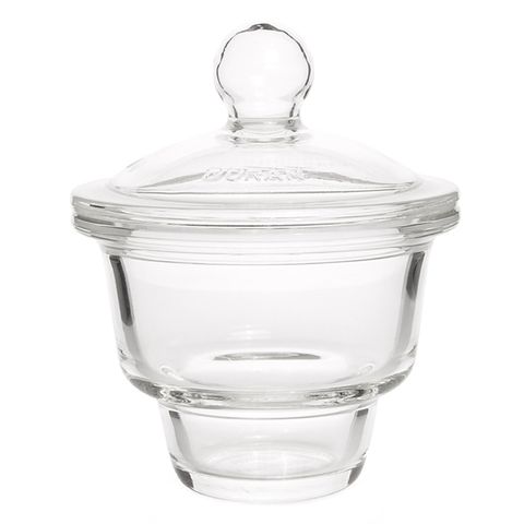 Desiccator Set Boro Plain 200DN - Plain Lid with Glass Knob