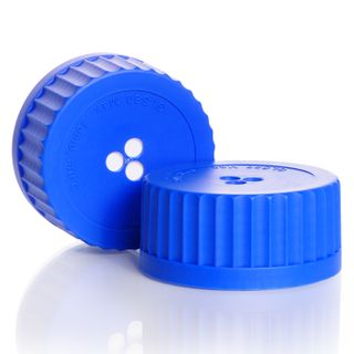 Cap Screw with Membrane PP GLS80 Blue, PP Cap